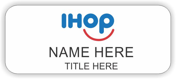 IHOP White Badge - $6.77 | NiceBadge